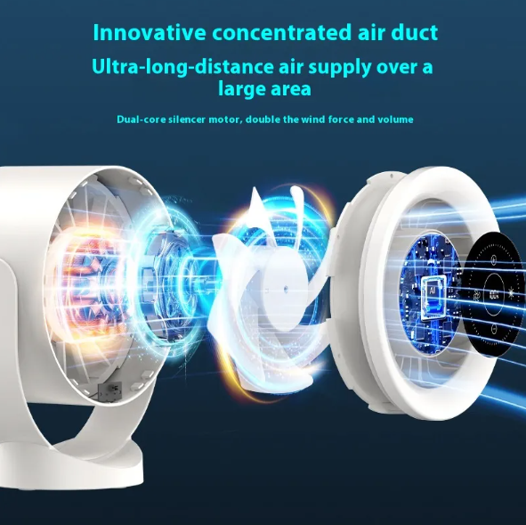 Ventilador con diseño moderno en pared / Modern wall fan design